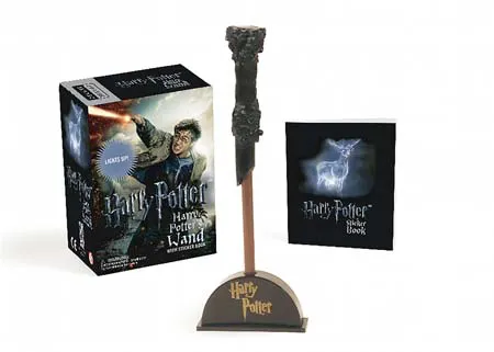 HARRY POTTER WIZARDS WAND WITH STICKER BOOK